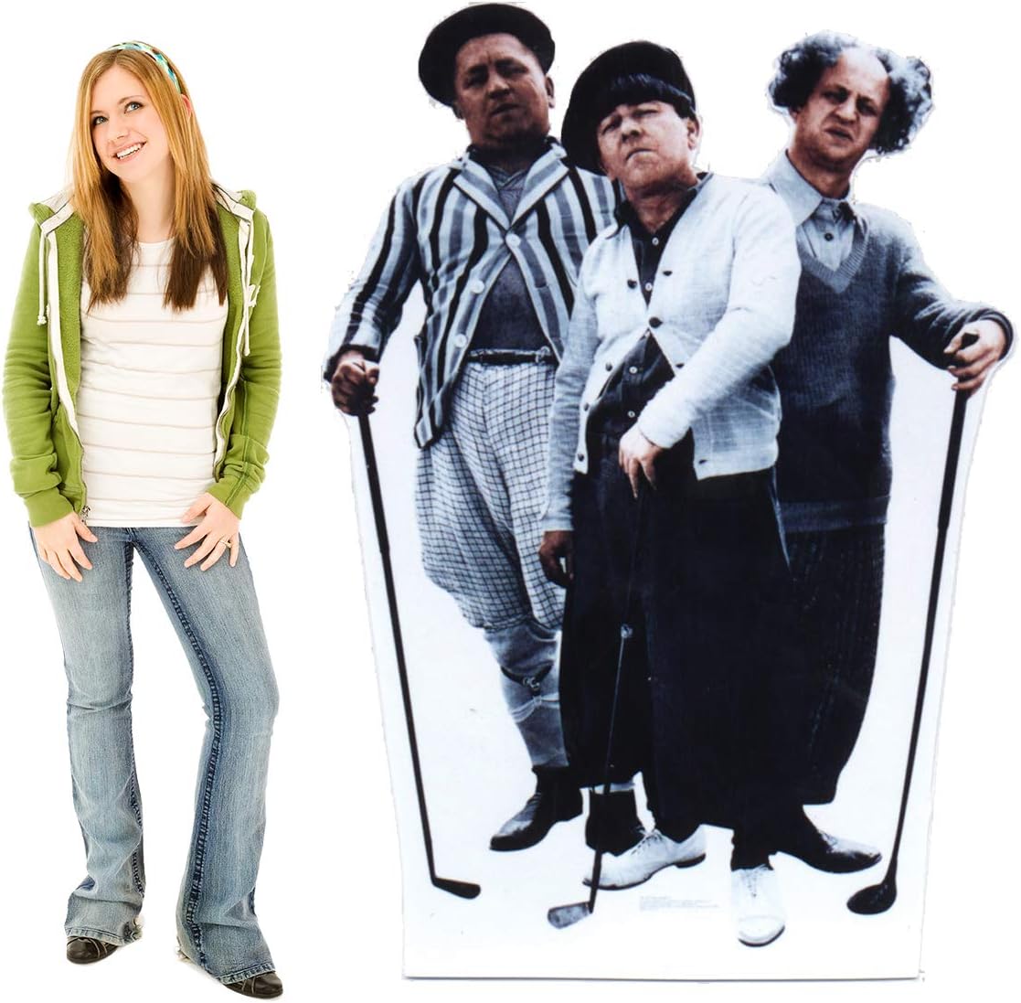 Advanced Graphics The Three Stooges Golf Life Size Cardboard Cutout Standup
