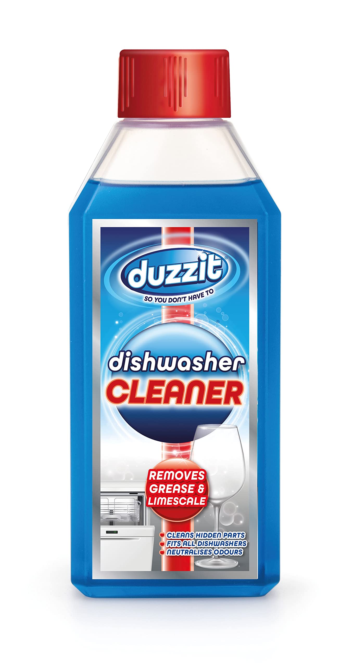 Duzzit Dishwasher Cleaner.Removes Grease, Odour And Limescale 250Ml