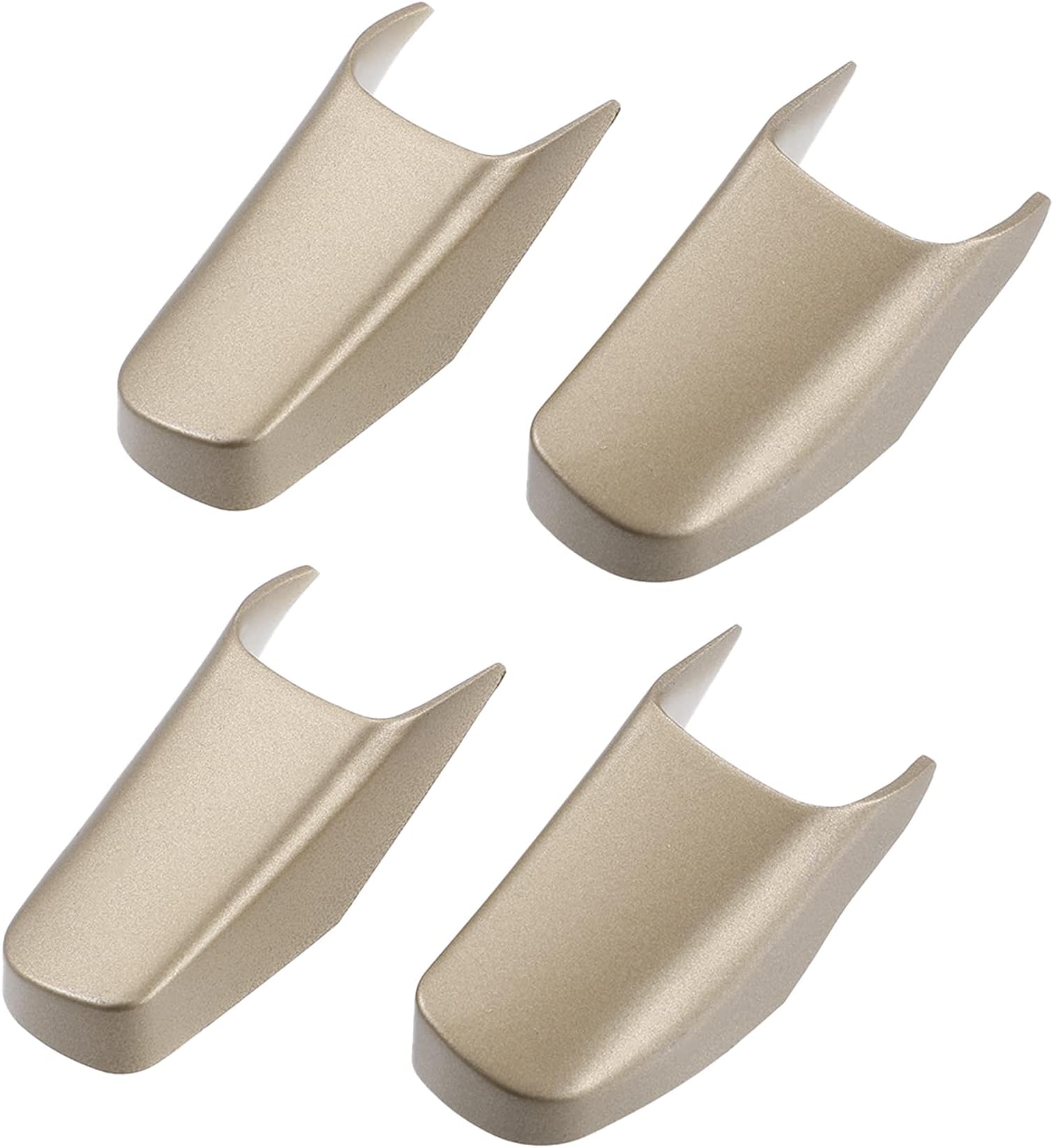 X AUTOHAUX 4pcs Car Pull Strap End Caps 2 Door Replacement for Lincoln Town 2003-2011 Gold Tone
