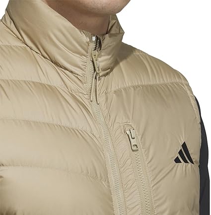 Amazon | リップストップ 保温 撥水 フルジップ ダウンベスト ヘンプ J