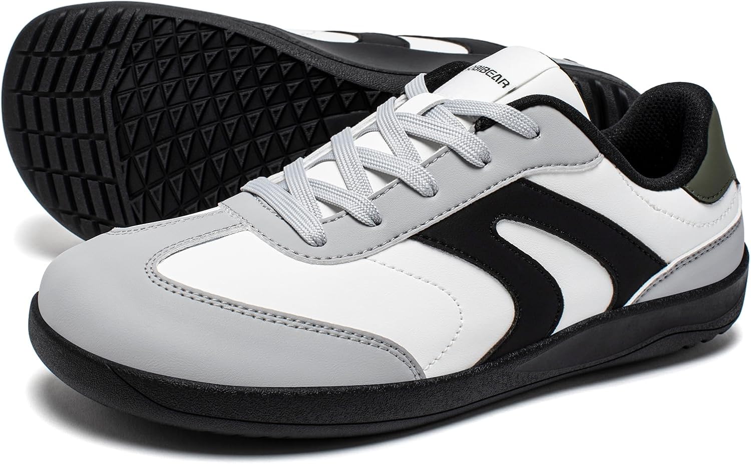 HOBIBEAR Barefoot Shoes Zero Drop Wide Leather Fashion Sneakers for Women Men - Image 2