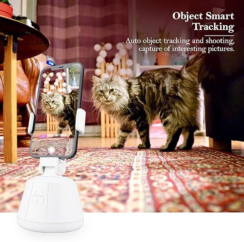 Miniatura 7 de Estabilizador de cardán para teléfonos inteligentes, rotación de 360, soporte de seguimiento inteligente para disparo de objetos faciales, soporte