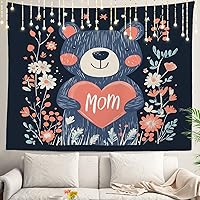 Vista 51 de Shrahala Palm Trees Los Angeles - Tapiz psicodélico grande para dormitorio y sala de estar (51.2 x 59.1 pulgadas, azul 1)