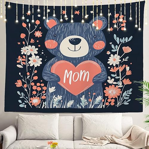 Miniatura 51 de Shrahala Palm Trees Los Angeles - Tapiz psicodélico grande para dormitorio y sala de estar (51.2 x 59.1 pulgadas, azul 1)