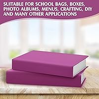 Vista 6 de PerKoop Tela para Libros para Encuadernación de Libros 40 x 16 Pulgadas Superficie de Tela con Respaldo de Papel Cubierta de Libro Archival Europeo