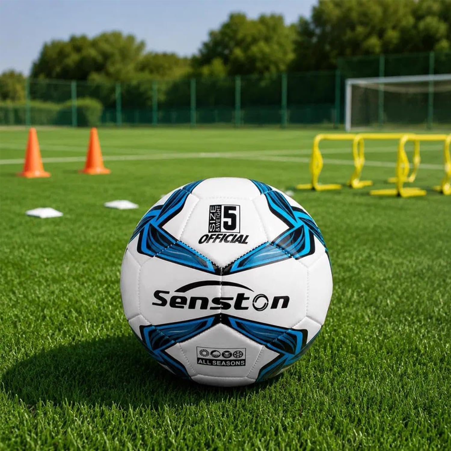 Senston Balón de fútbol Impermeable para Entrenamiento Deportivo, Pelota de Ocio para balones de fútbol, tamaño 4/ tamaño 5