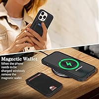 Vista 324 de Havaya Funda para iPhone 13 Pro Max y iPhone 12 Pro Max, cartera compatible con magsaf 2 en 1, desmontable magnética con tarjetero y ranura trasera