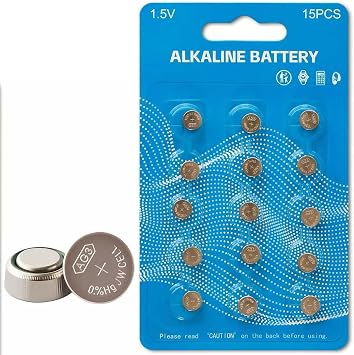 15 Pack AG3 LR41 1.5V Alkaline Button Coin Cells Watch Thermometer Battery