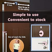 Vista 5 de Protector de silicona para puerta y tope de puerta, protector de pellizco duradero, evita lesiones por pellizcos, puertas de golpe, tope de puerta