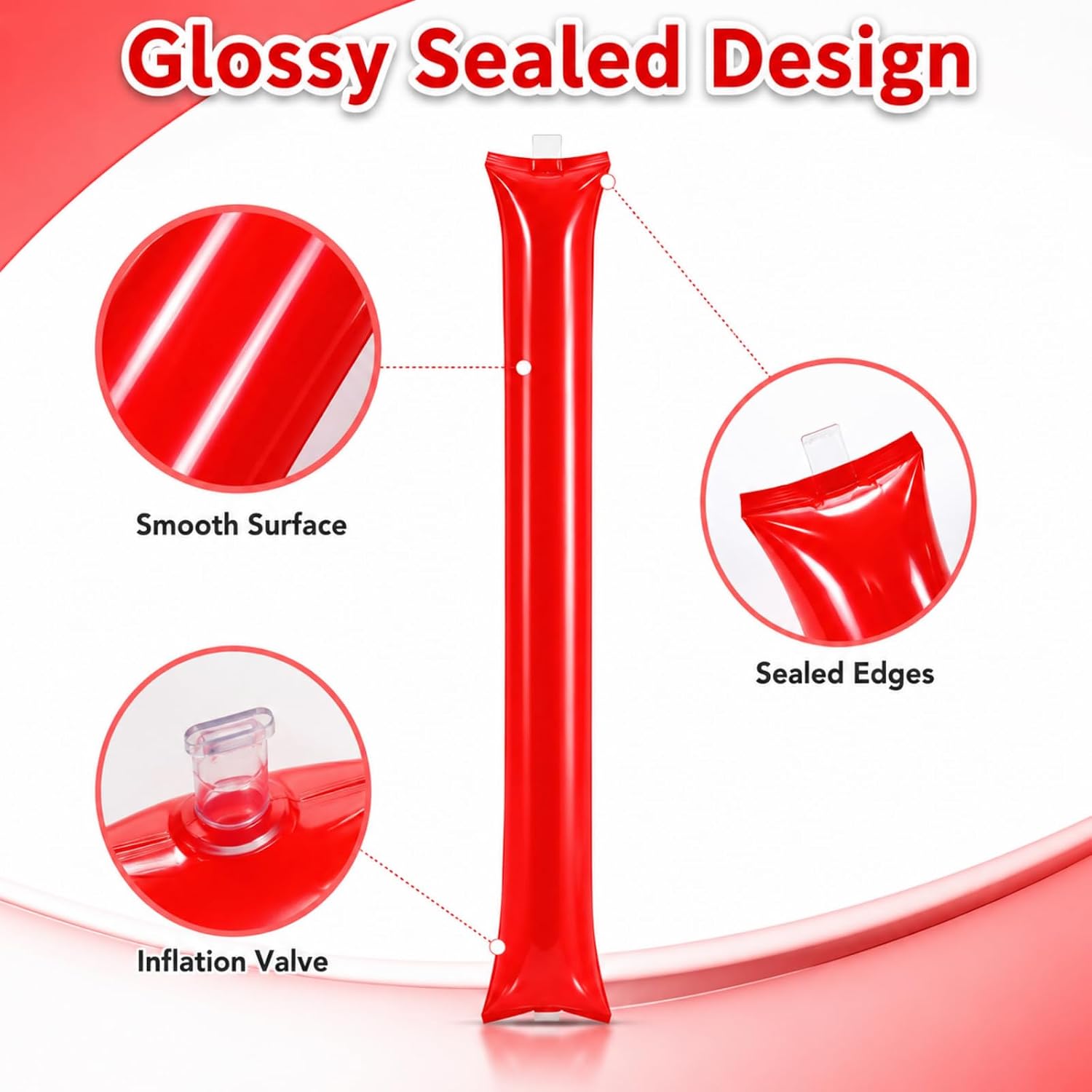 Zerodeko 24 Pcs Sticks, Boom Noisemakers for Sports Games