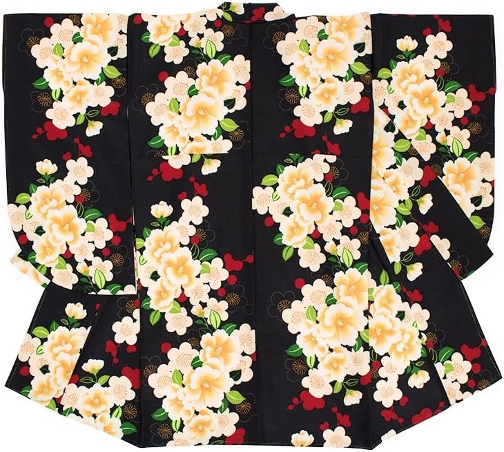 HAKAMA [3点SET]菊×牡丹柄二尺袖・袴 S HAKAMA [3点 HAKAMA [3点SET]菊