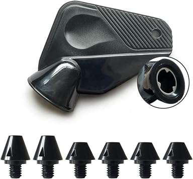 Replacement SG black studs 6mm thread for Adidas football boots. Coloured metal cleats. Multiple pack sizes. Optional removal tool. Fits X Predator F50 Copa & more