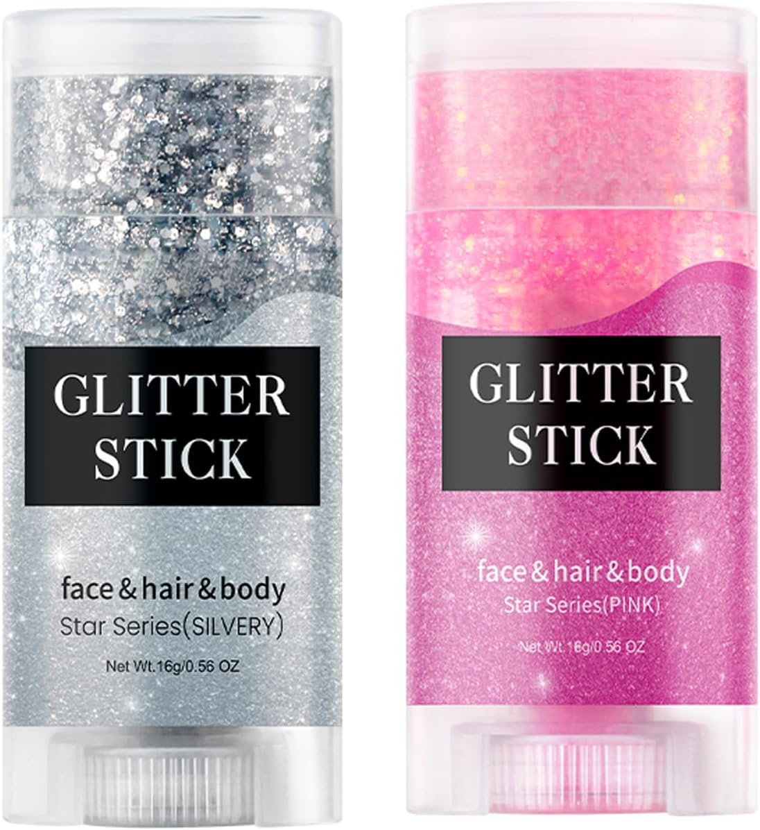 2 Color Face and Body Glitter Stick, Singer Concert Music