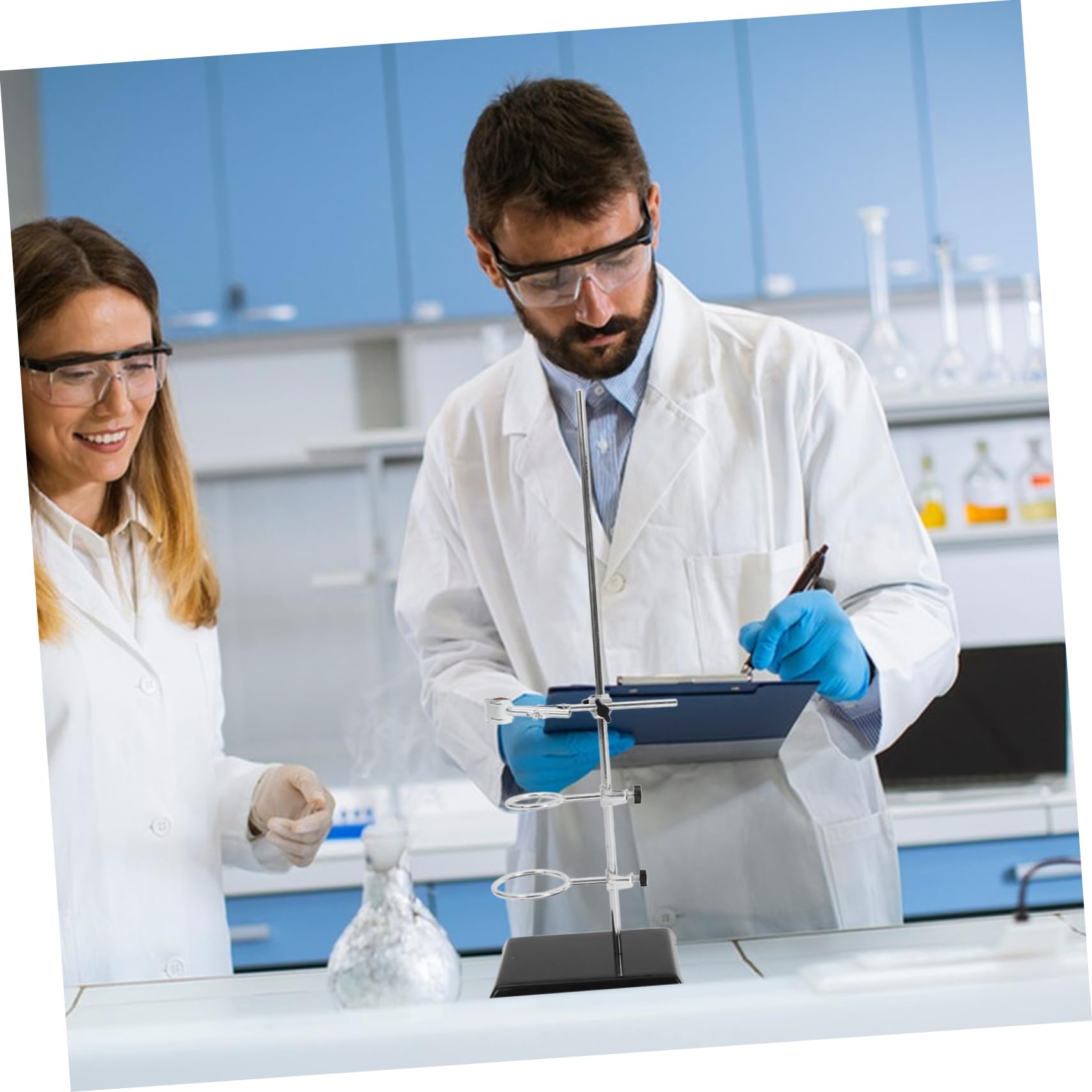 Zerodeko Support De Laboratoire Avec Pinces Matériel De Laboratoire Support Pour Expériences Pour Matériel