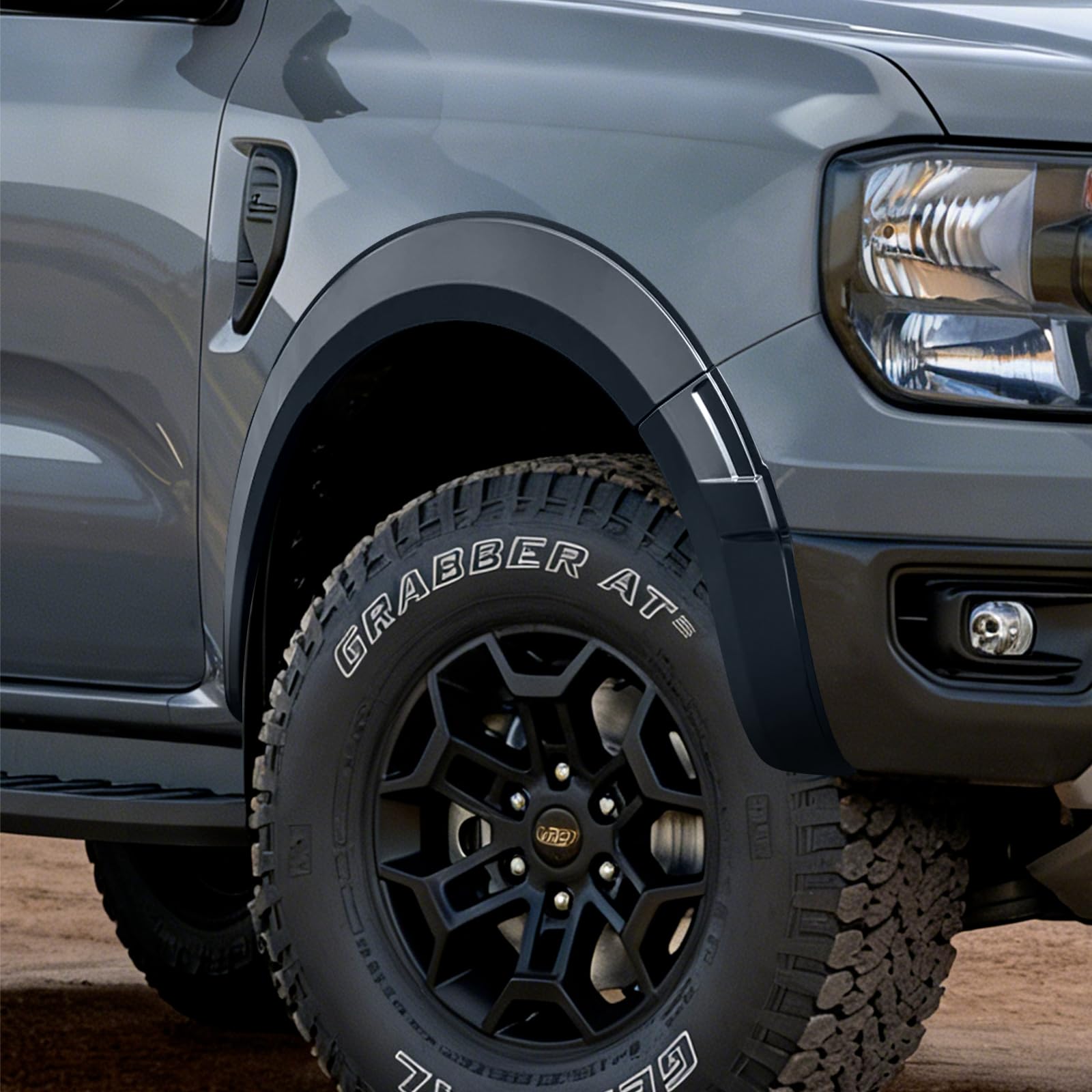 Ampliador de guardabarros para Ford Ranger T9 2023-2024-2025 Termor Limited Doble Cabina Fender Flares de 5 pulgadas, accesorio de ampliación de eje de rueda