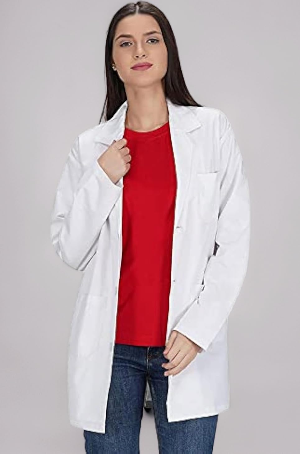 â„¢ Women's Polycotton Full Sleeves Lab Coat Apron