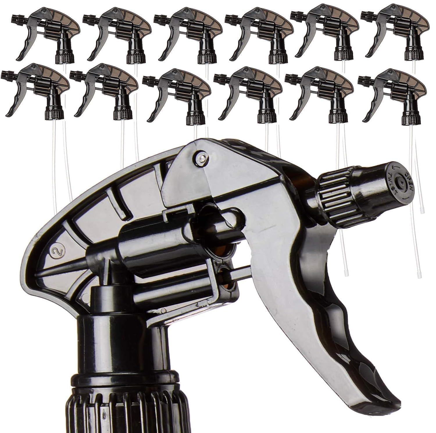 Plastic Trigger Spray Nozzle with Tube – Adjustable Spray Head for Bottles, Cleaning Gardening Salon Use | Multicolor | (pack of 12)-image-32