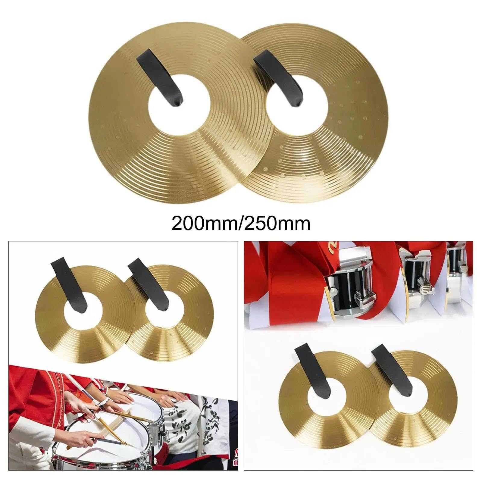 Miłośnicy Muzyki Talerz 1 Para Talerzy Crash Dla Początkujących Hi Hat Praktyczna Gra Ręczna Ciężka Łatwa Do Ćwiczenia I Gry(7.87inch)