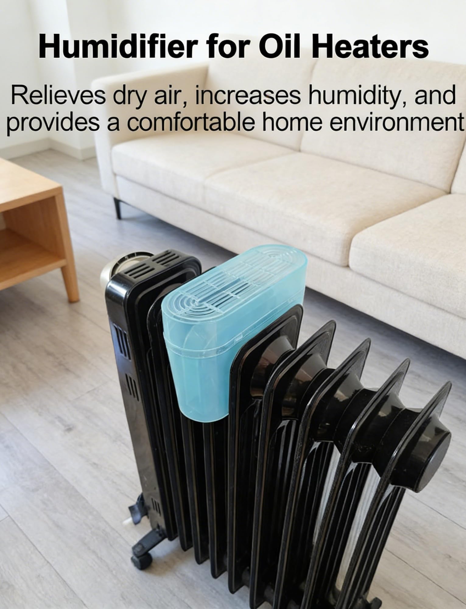 Umidificatore per termosifone per riscaldatore a olio, in plastica PP resistente al calore, ideale per camera da letto e soggiorno