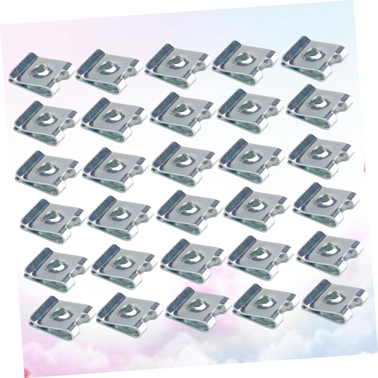 MUCKLILY Easy Install u Nut Fastener 50pcs Motorcycle Rivet Clips No.4 Manganese Steel u Clip