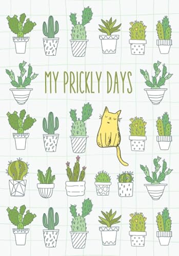 12 + 1 Menstrual Cycle PMS &amp; Period Tracker Prickly Cat Journal for Teen Girls: 1-Year Personal Monthly Calendar Cycles - Premenstrual Syndrome ... Women - My First Menstruation Starter Kit