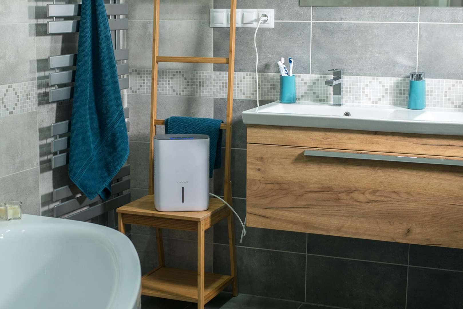 Concept Elettrodomestici Ov1000 Deumidificatori, 75 W, 1.5 Litri, Bianco