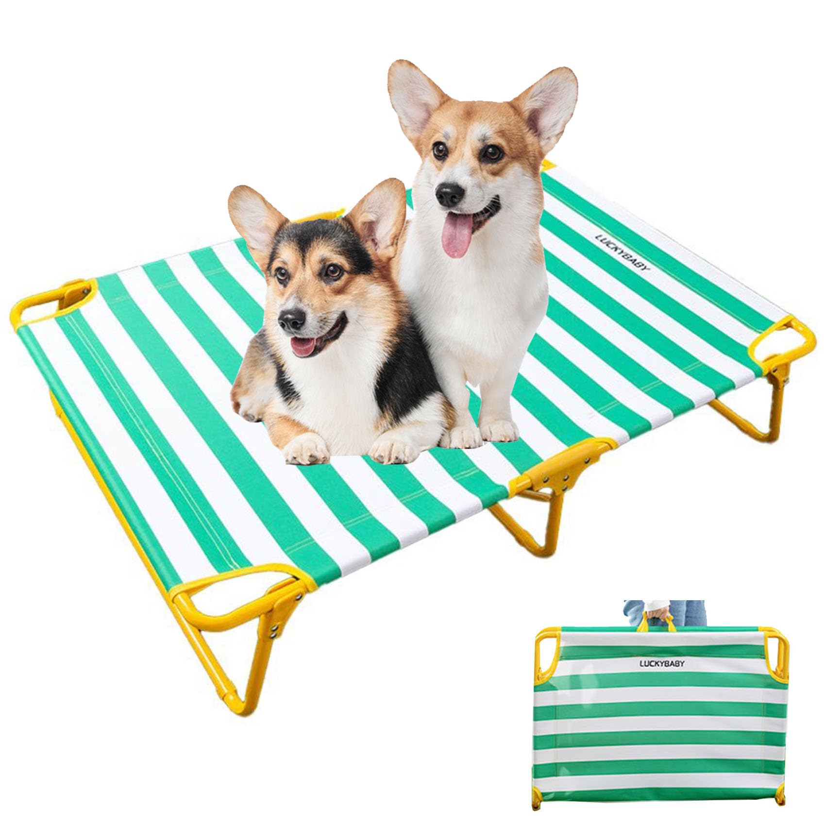 Amazon | 折り畳み ベッド 中型犬45kg, NUSRATS 106x61x22CMドッグ 