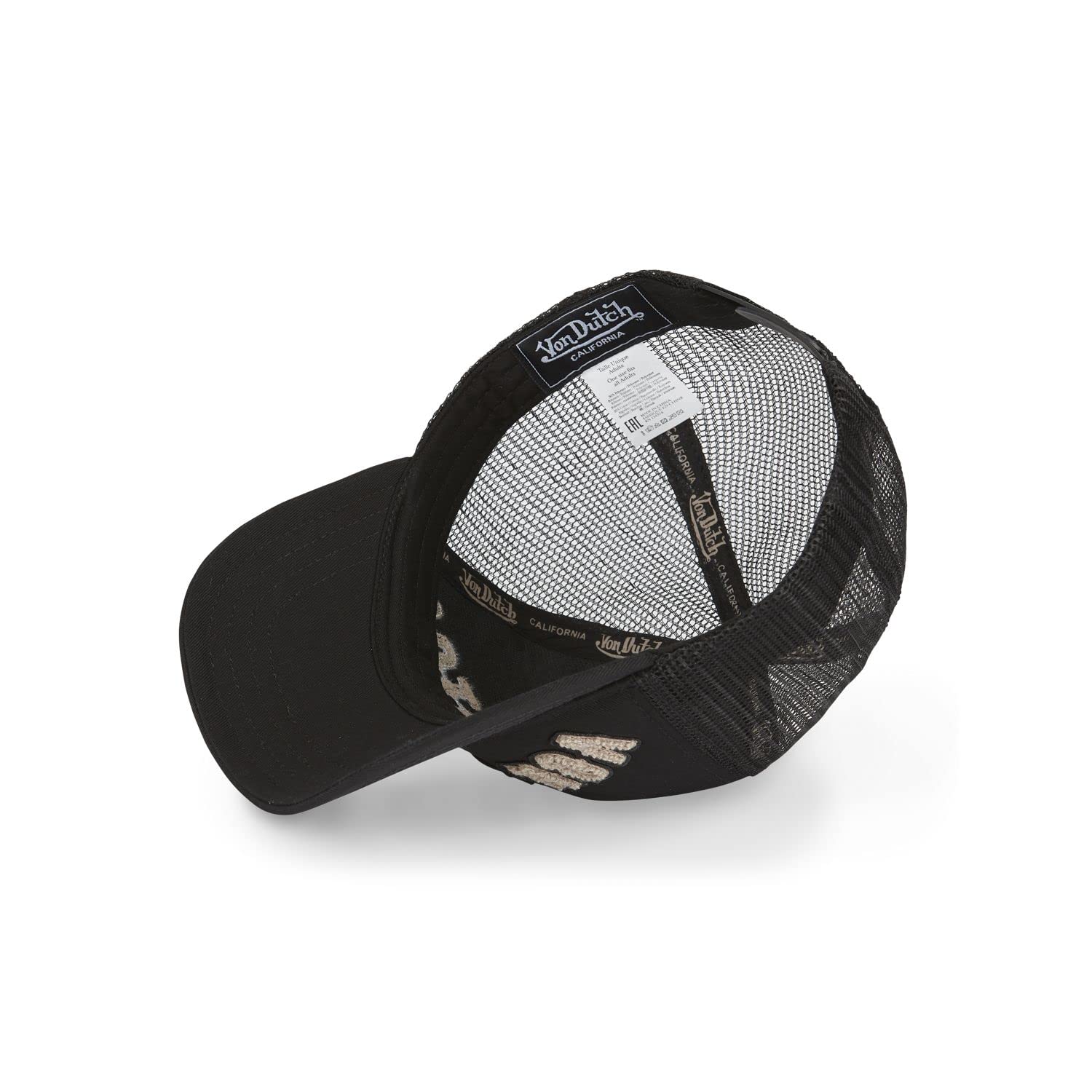 Von Dutch Women’S Trucker cap with Mesh Unisex Cappello Nero