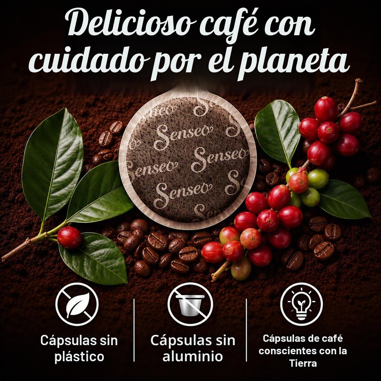 Senseo Classic Cápsulas monodosis de café, 3 unidades, sabor intenso y sabroso, 144 cápsulas