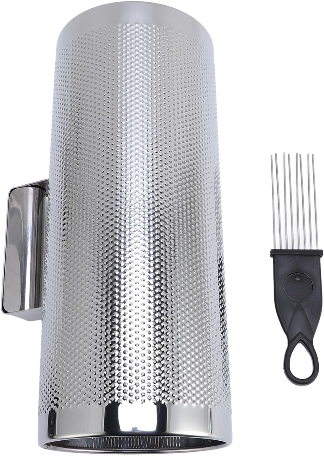 Latin Percussion Instrument, Stainless Steel Open Design Bright Sounds 32x13cm Guiro Instrument Easy to Play Metal Handle Metal Guiro for Jazz Bands, Concerts, Stage Performances