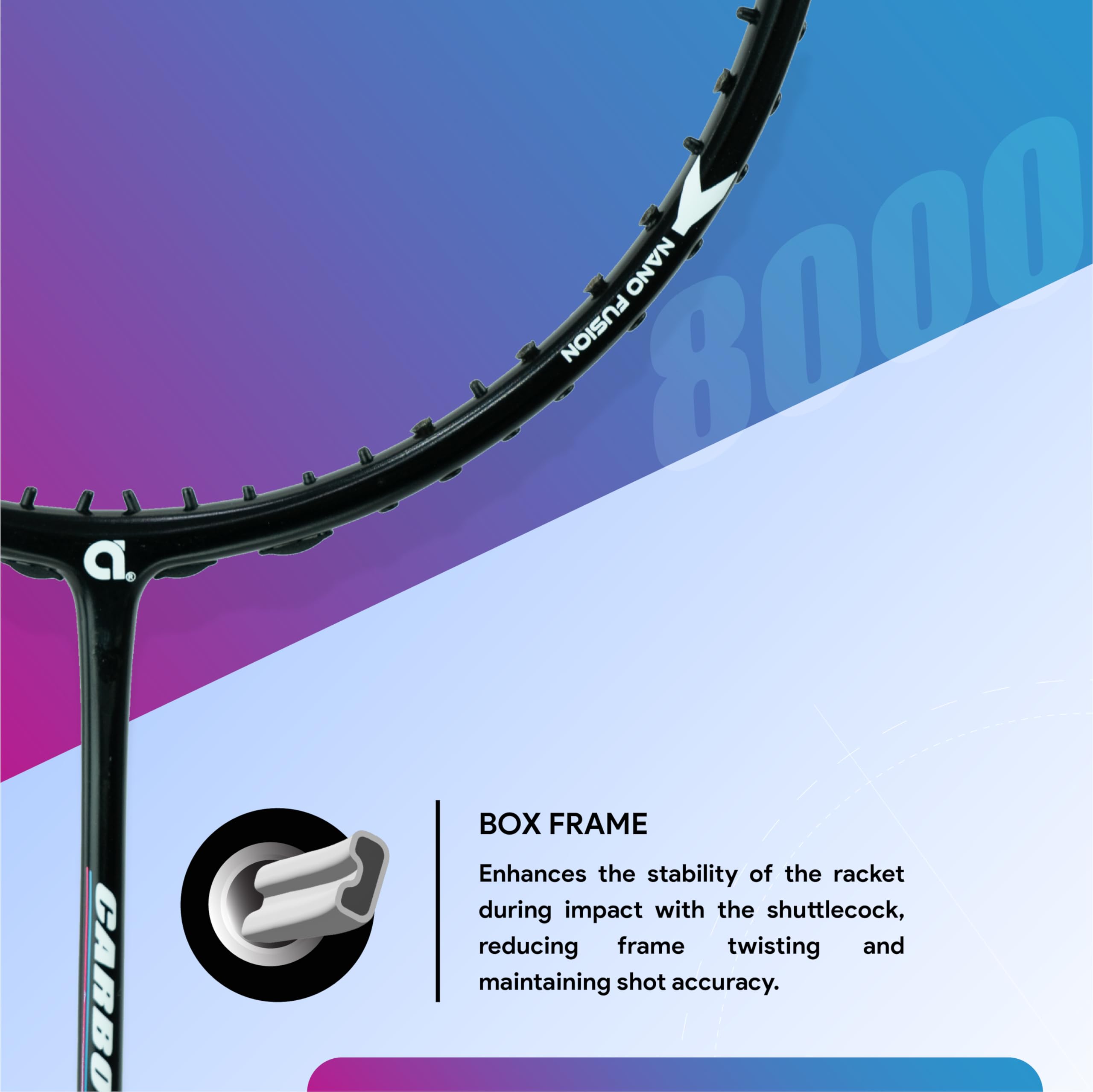 Apacs Carbo 8000 Power | 38 LBS | Nano fused Graphite Shaft | 82