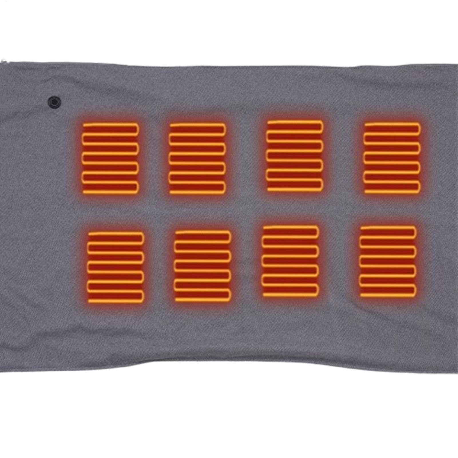 Manta Eléctrica Ponible Calentador corporal multifuncional | Manta Térmica Suave Para Cuello Y Hombros Manta Cálida Suave Ligera Portátil Casual Para Descanso Sofá Hogar Oficina Viajes