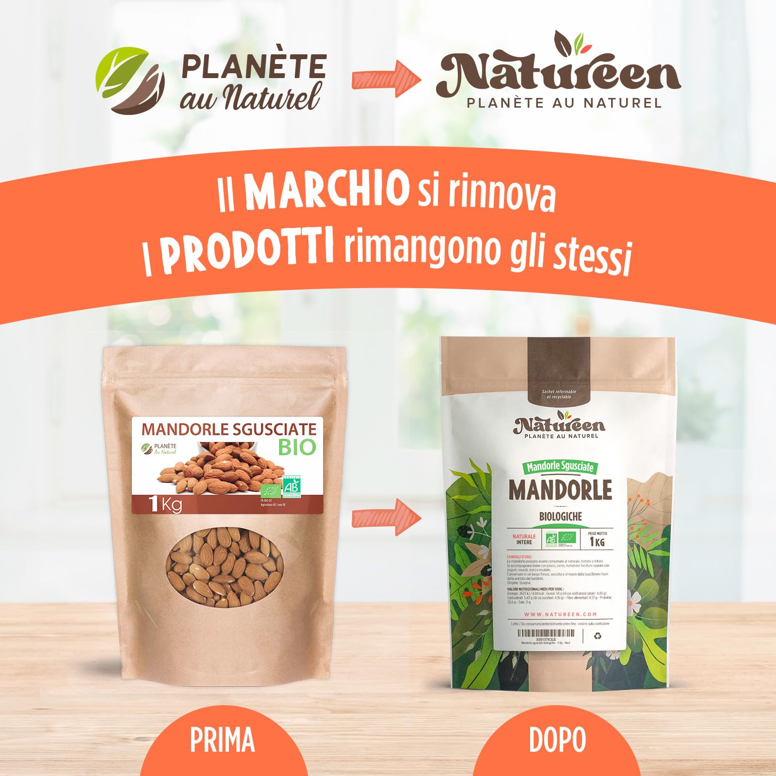 Mandorle Sgusciate Bio -1 kg