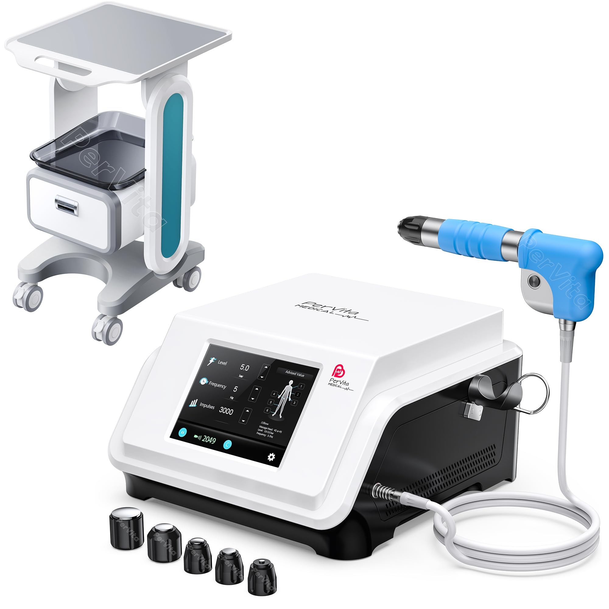 Amazon.com: Shockwave Therapy Machine PSP20 and Medical Trolley