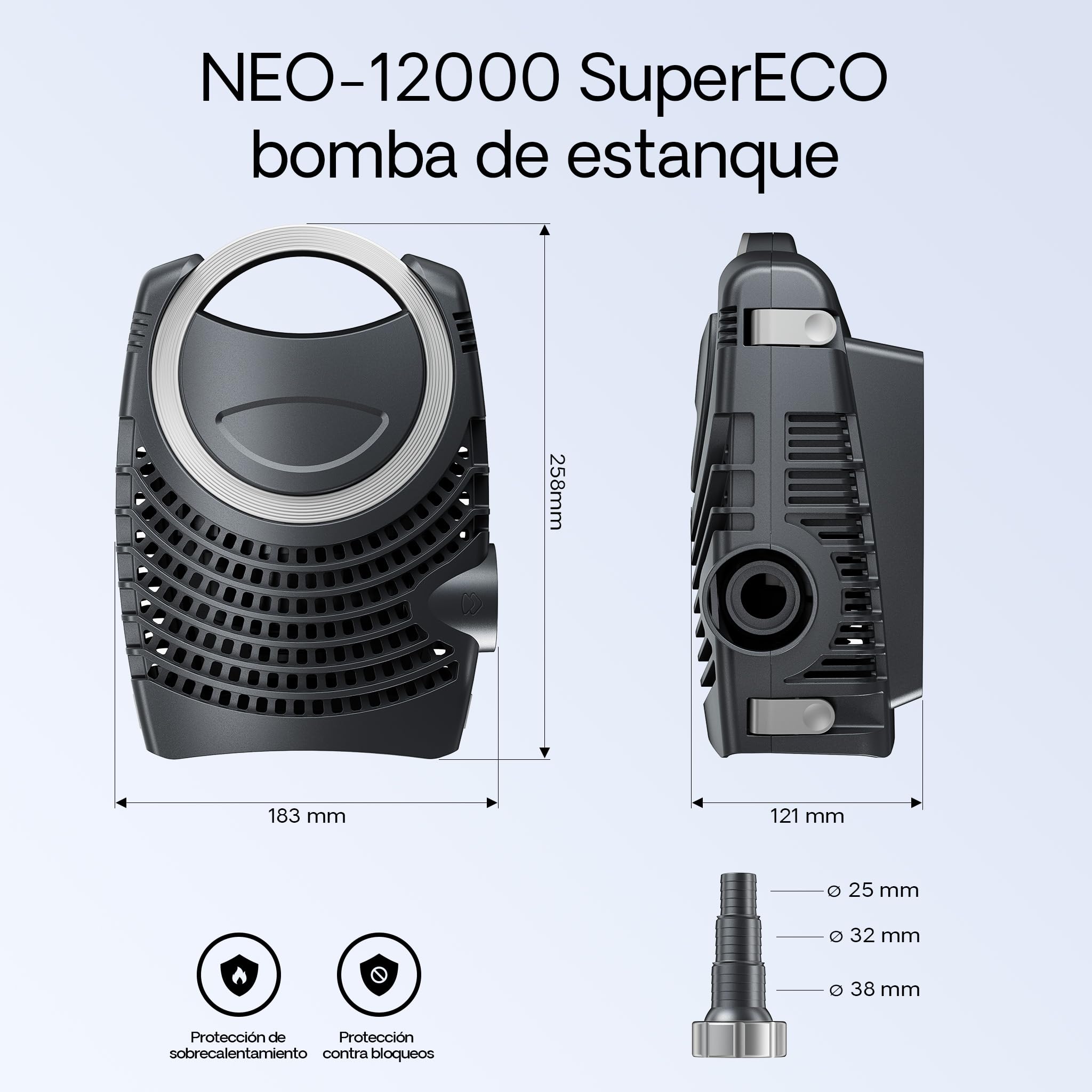 SunSun CPF-30000 SET 60000l 55W UVC NEO12000 Bomba Manguera Set de filtro para estanque