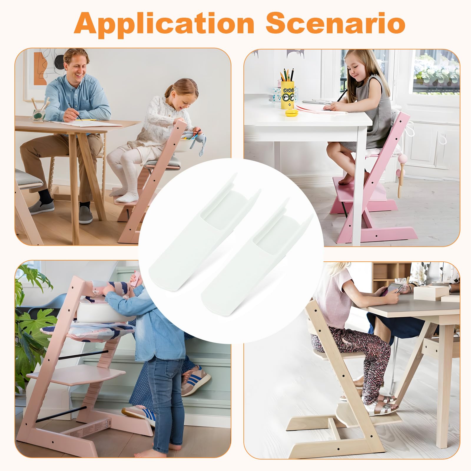 2 Stück Fußabdeckungen Für Tripp Trapp Hochstuhl - Rutschfester Kippschutz