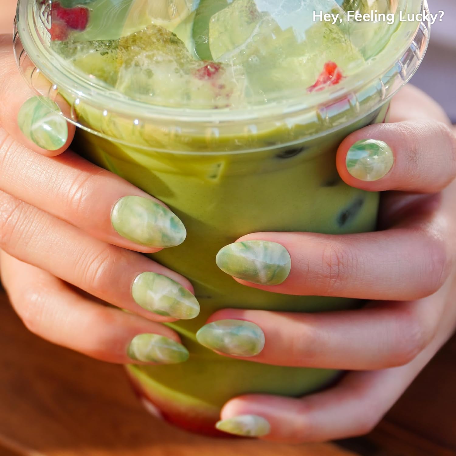 Essentials Bundle - Semi Cured Gel Nail Strips (Hey, Feeling Lucky?) + Top Gel [2 Pack]