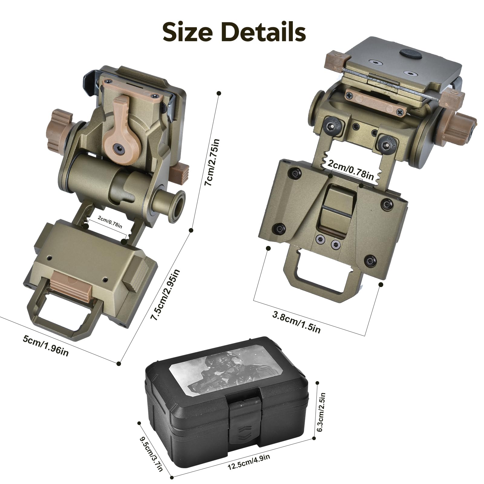 Amazon.com: DDayuanwei Night Vision Goggles NVG Mount for L4G24