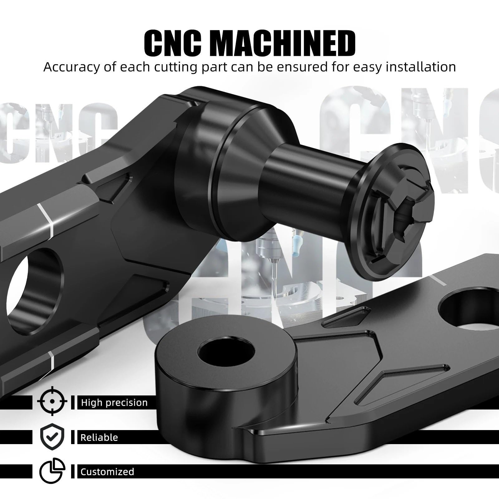 Ajusteur de Chaîne Bobines de curseur de bras oscillant, ajusteurs de tendeur de chaîne adaptés à la Honda CRF1100L Africa Twin Adventure Sports 2020 – 2025 Tendeur de Chaîne de Réglage de | Black