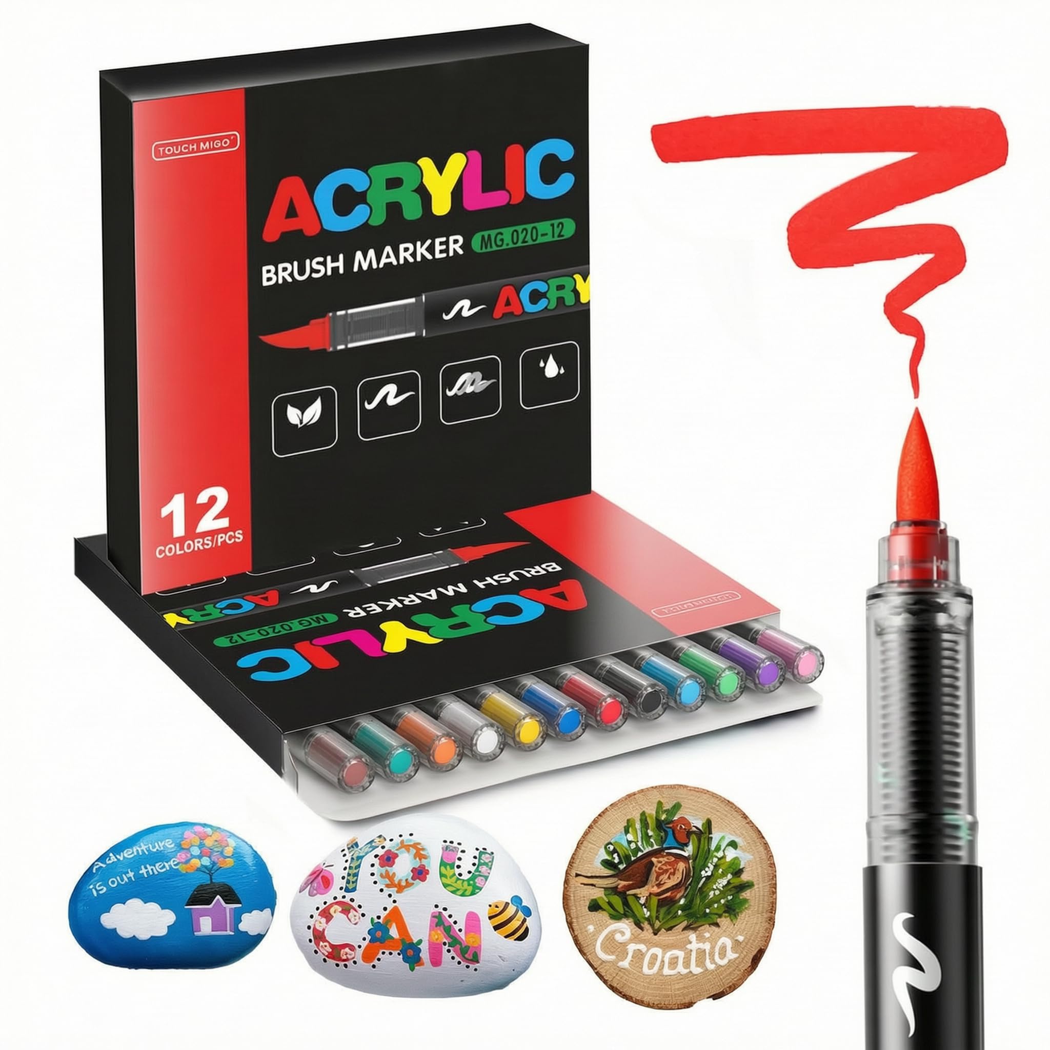 Marqueurs graffiti, stylos marqueurs,120 couleurs acryliques