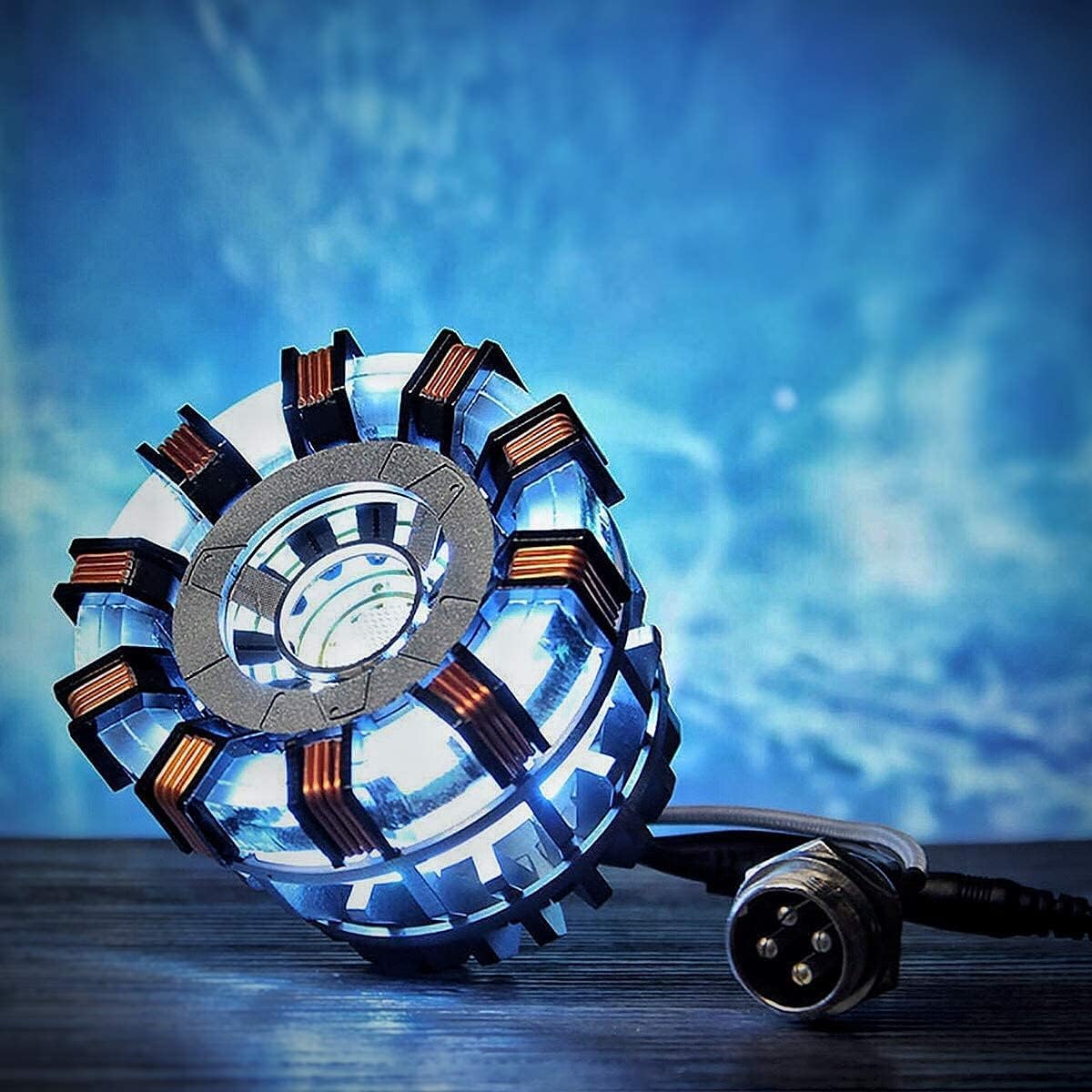 Euvdora1:1 DIY Model Iron Man Arc Reactor MK2 LED Light Tony Stark Heart Chest Lamp Handmade Toys
