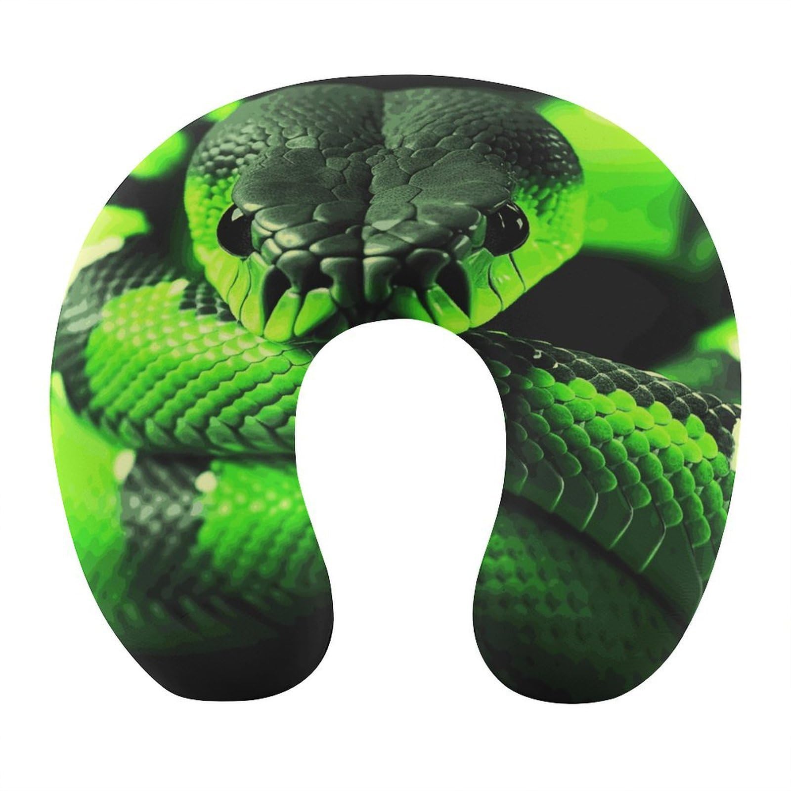 MUSM Snake Travel Pillow for Sleeping Comfortable Portable U Shaped Pillows for Airplane Car Train Lightweight Memory Foam Neck Pillow for Home Office Travelling