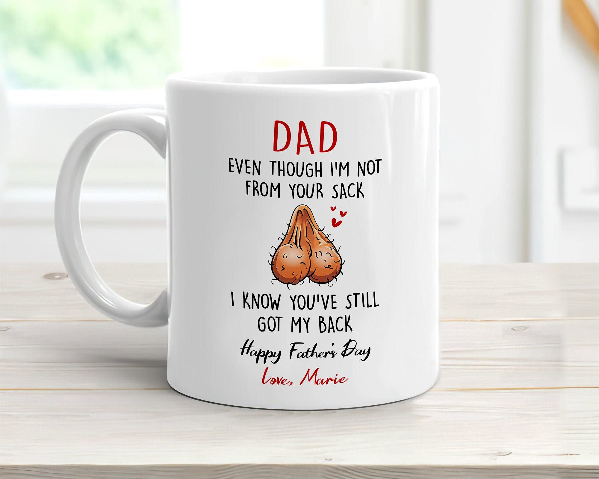 Step Dad Fathers Day Gift Ideas Funny Step Dad Mug Personalized Unique Christmas Birthday Father's Day Gifts for Dad from Daughter Son Cadeau Fete Des Pere