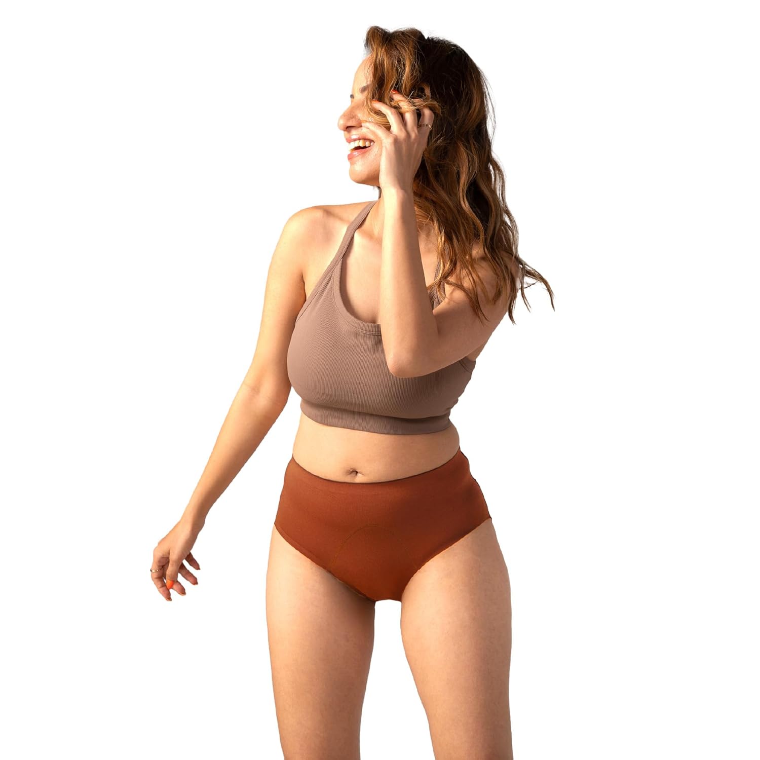 Mahina Modal Period Panty for Girls & Women – Dark Brown, No Pads Required, Mid-Waist, Reusable, Leakproof, No Rashes Mahina Modal Period Panty for Girls & Women – Dark Brown, No Pads Required, Mid-Waist, Reusable, Leakproof, No Rashes