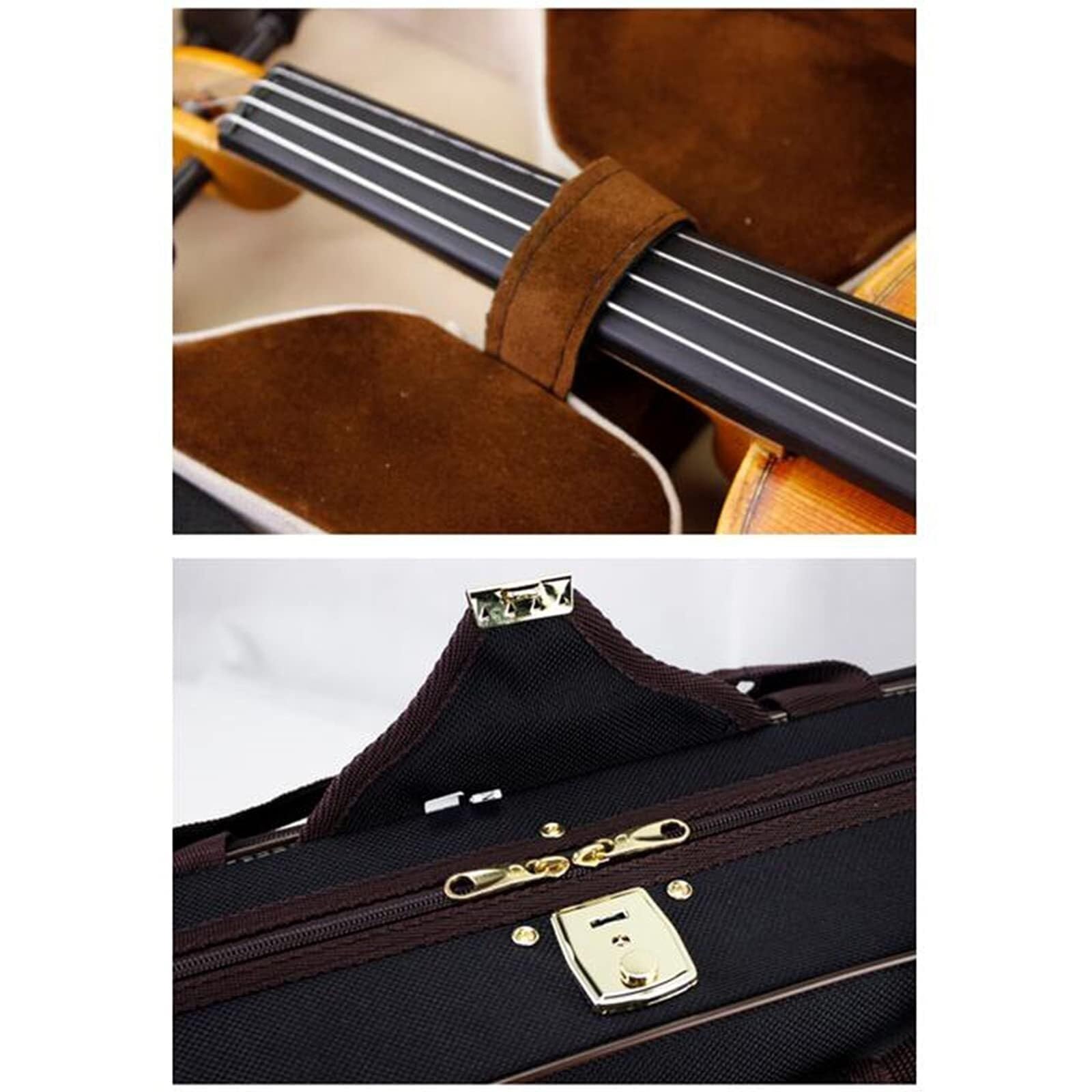 Geigenkoffer Violine Case 3/4 Professionelle Oblong Koffer Geige Koffer Mit Hygrometer Stabil Leicht Violinenkoffer Violine Reisekoffer Geigenzubehör