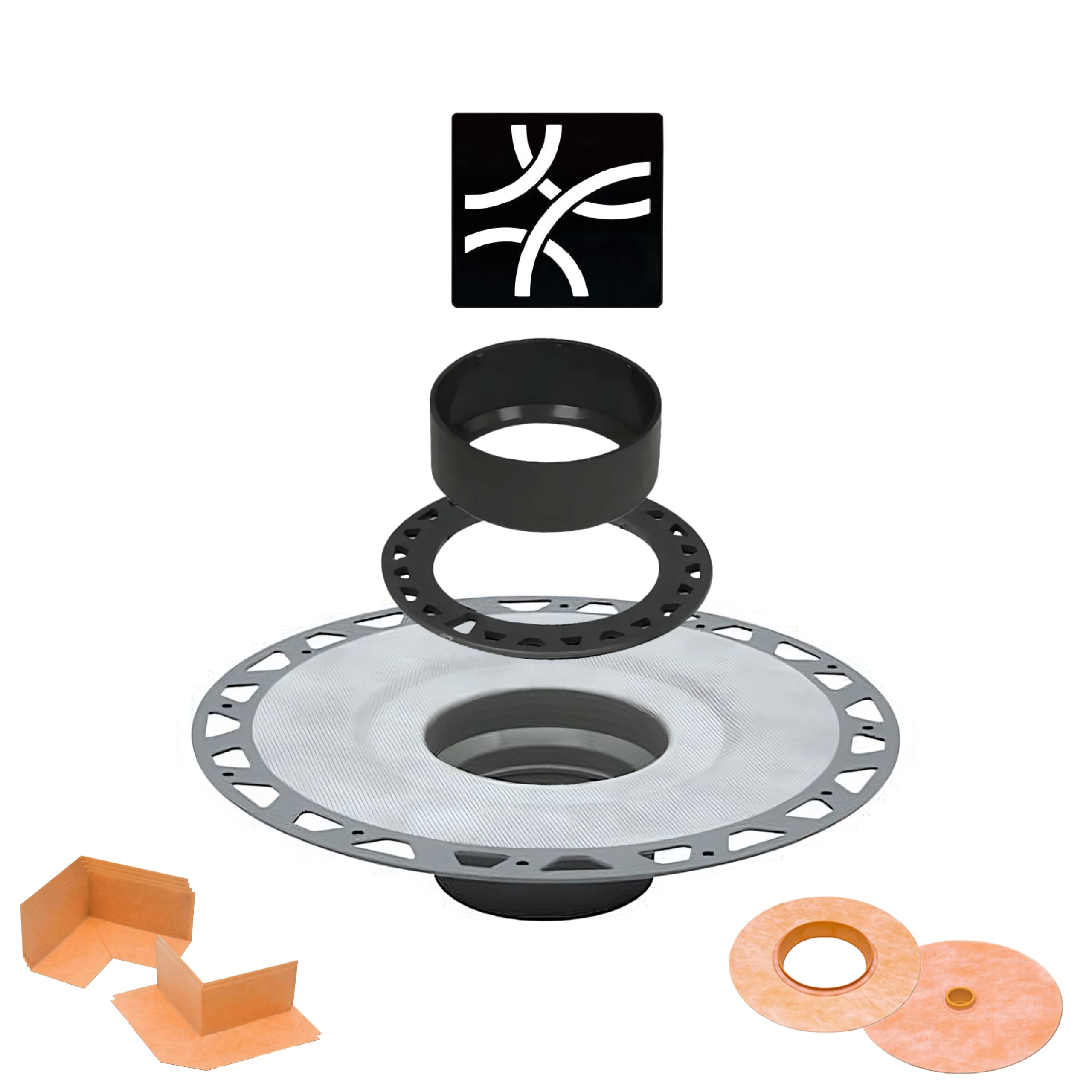 Buy Schluter Systems Kerdi Shower Drain Cover Kit with Vertical PVC 2