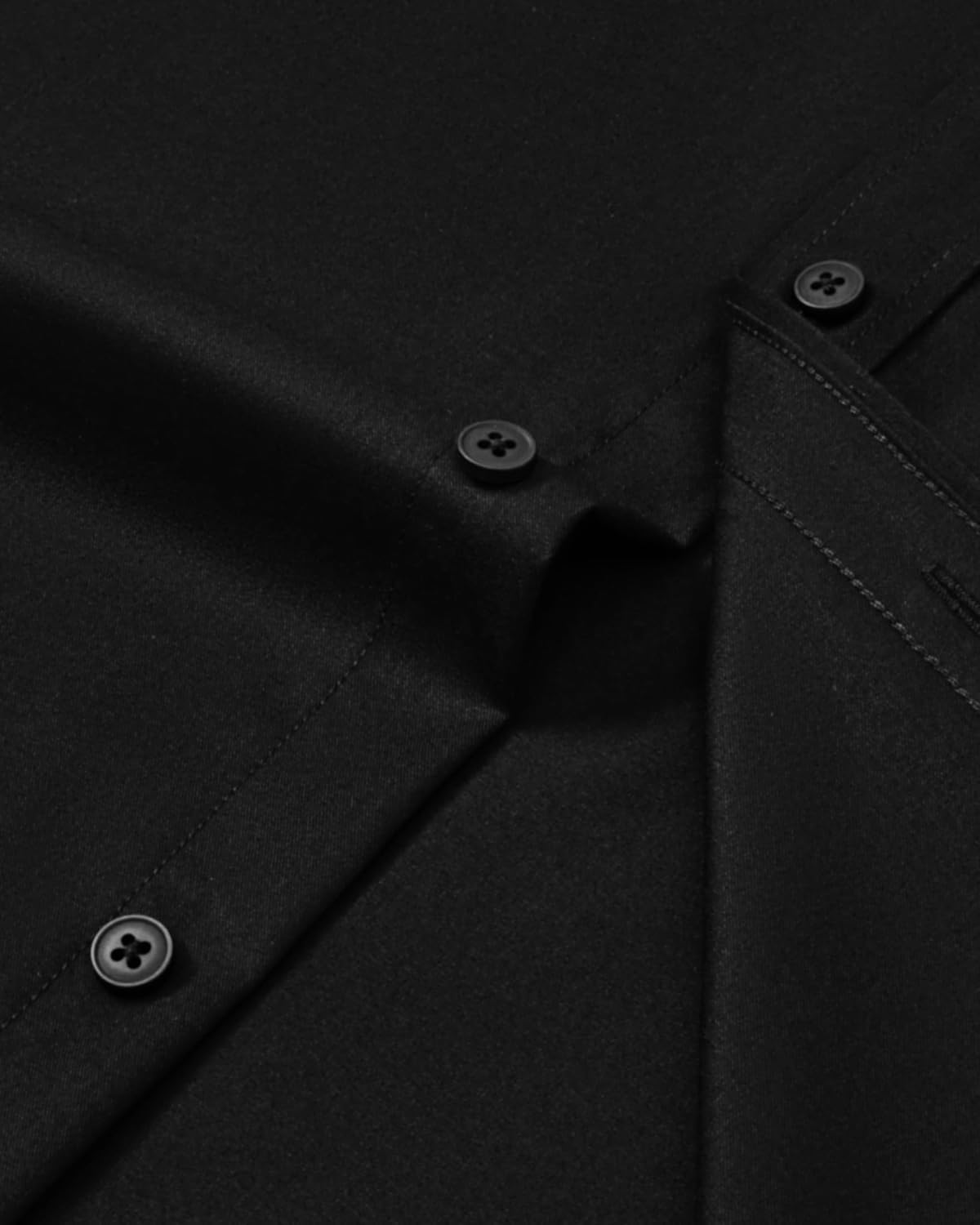 Alimens & Gentle Mens Dress Shirts Long Sleeve Wrinkle Free Stretch Business Casual Button Down Shirts - Image 5