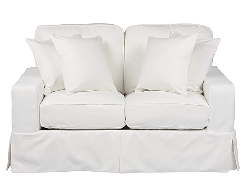 Sunset Trading Americana Slipcovered Loveseat