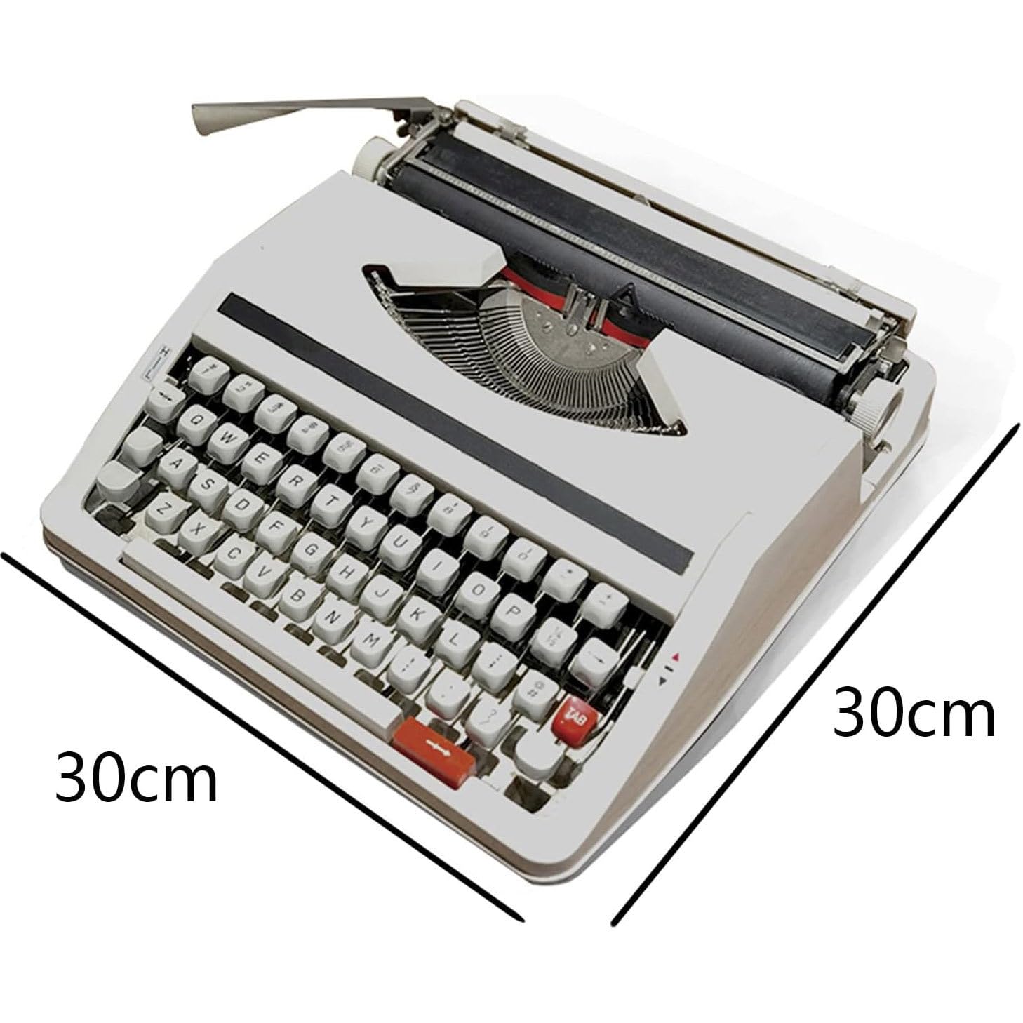 Macchina da scrivere meccanica, macchina da scrivere manuale retrò portatile per nostalgia classica, stile vintage, ideale per l'uso quotidiano