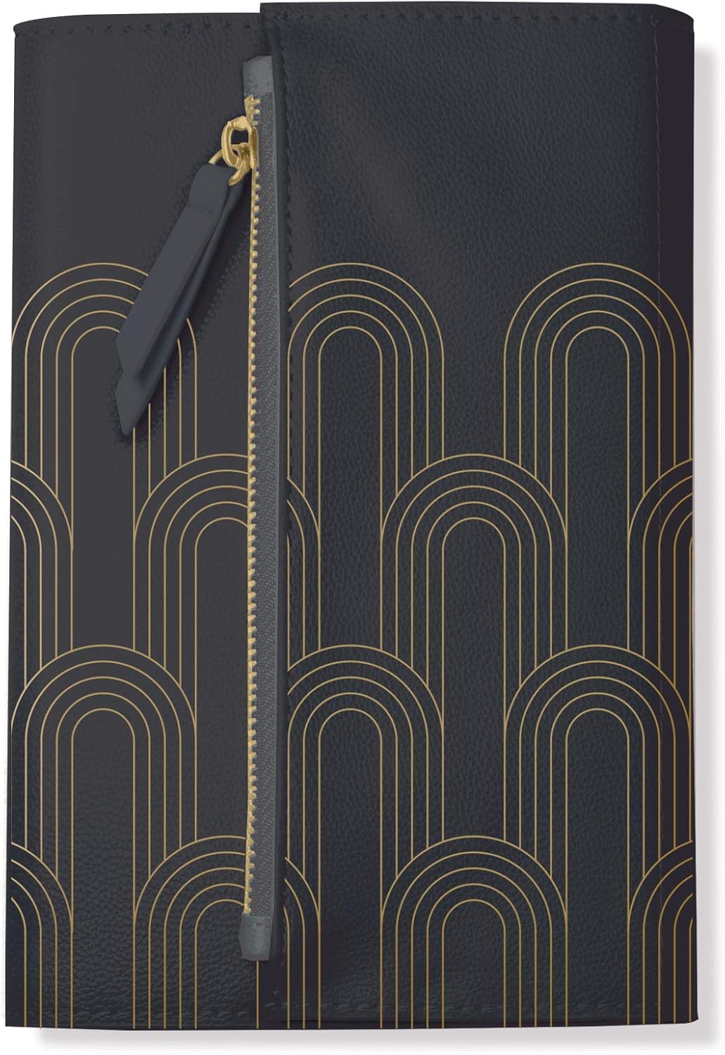 Fringe Studio Clutch Journal, "Charcoal Deco", Faux Leather (135012)